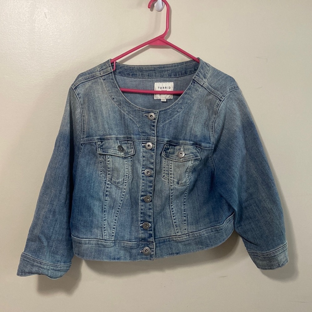 Torrid Cropped Denim Jacket